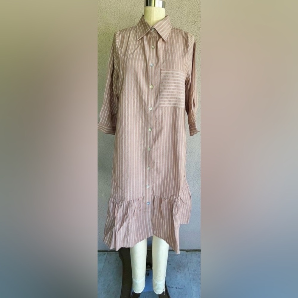 Striped Button Down Dress